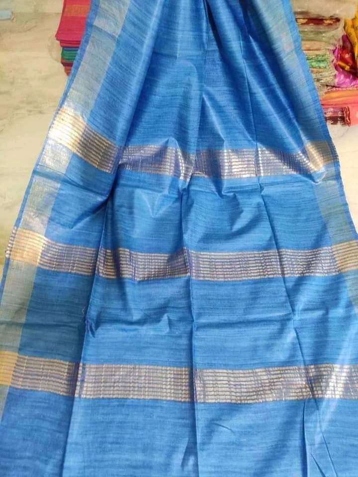 Ahimsa Sari with stripe