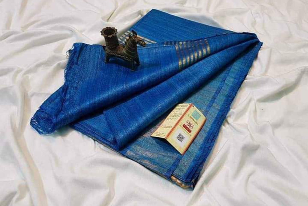 Ahimsa Sari with stripe