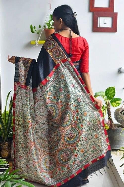 Pure Silk Printed sarees (100+ colors)